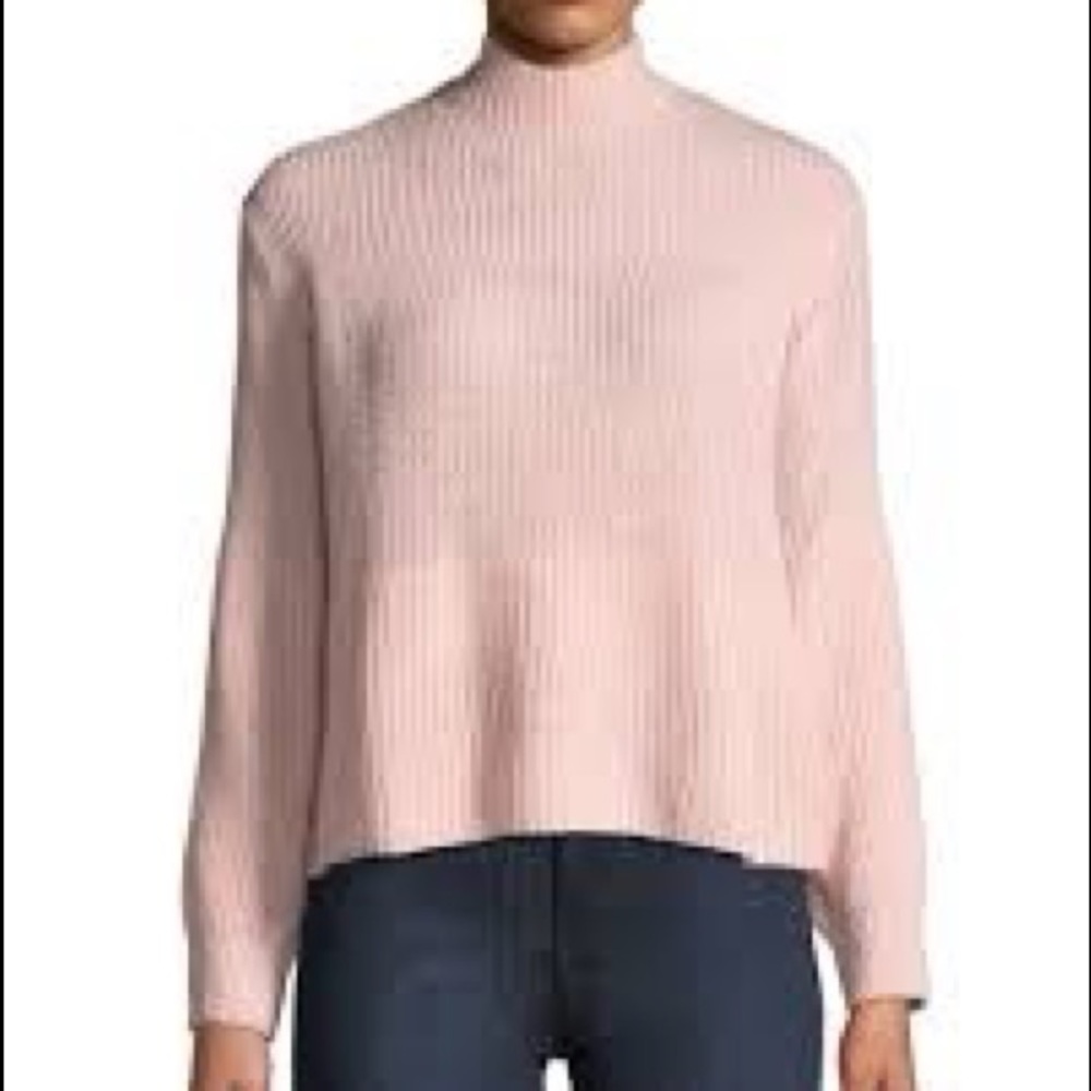 NWT Few Moda Balloon-Sleeve Pink Knit Sweater